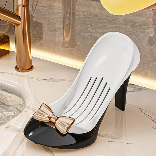Luxury High Heel Soap Holder with Drainage Design | Stylish Bathroom Soap Dish for Sink & Wash Basin