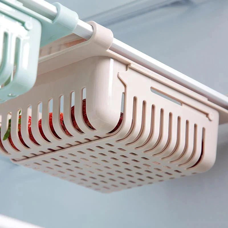 Adjustable Fridge Organizer Drawer (Pack of 4) – Space Saving Storage Baskets